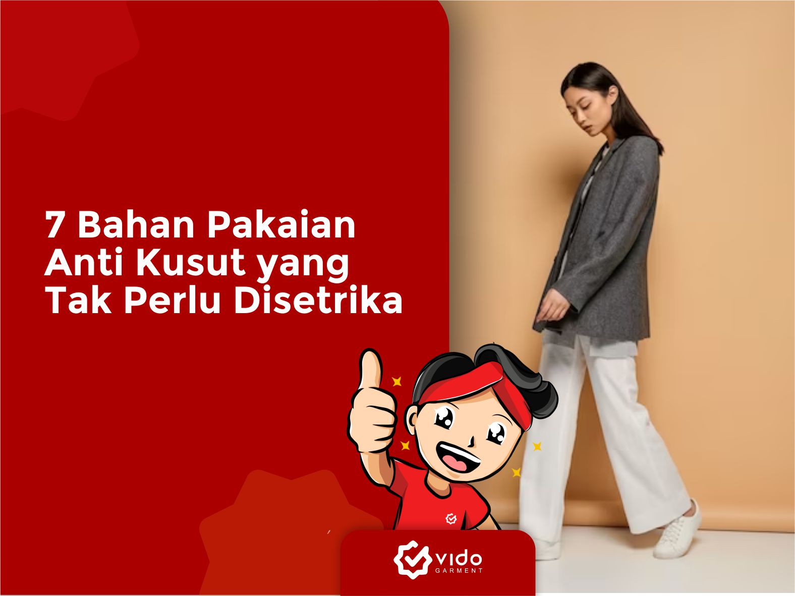 Bahan anti kusut tak perlu disetrika